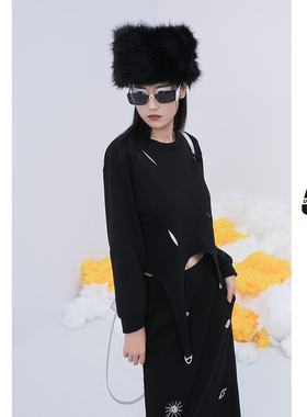 UNIDES-X UX镂空卫衣