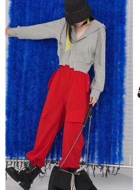 【呼呼专享】UNIDESXUX新款工装裤长裤DJ302014A113