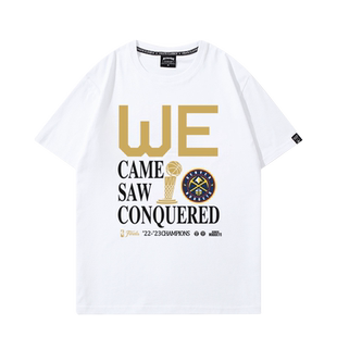 掘进队约基奇总冠军游行t恤男穆雷美式休闲篮球衣运动训练短袖夏