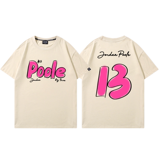 奇才队普尔T恤男13号投篮球训练服美式休闲潮牌短袖夏季纯棉半袖