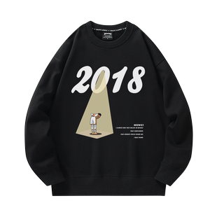 老鹰队特雷杨光束卫衣男2023新款美式休闲hiphop潮牌圆领加绒外套