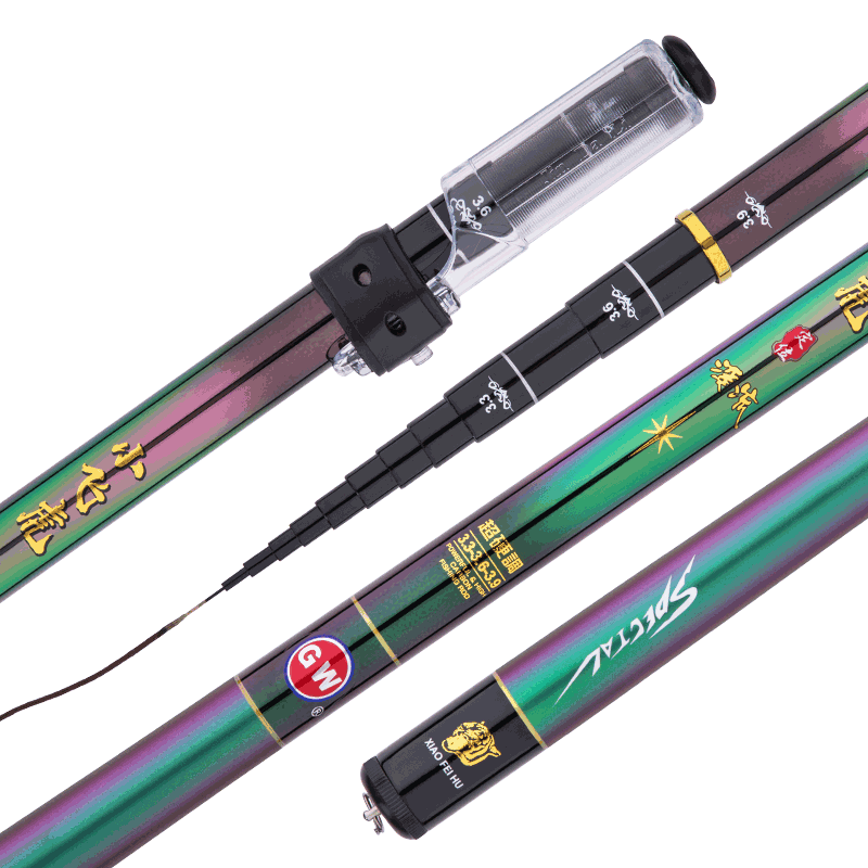 光威鱼竿小飞虎超短节手杆超轻硬超细碳素3.6钓竿超短迷你溪流竿