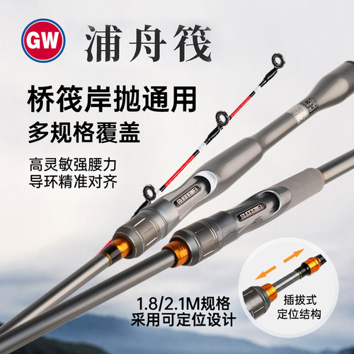 光威浦舟筏软调矶竿白条马口