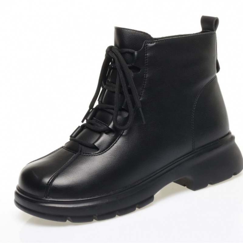 2025冬季羊毛靴保暖防滑短靴皮毛一体加绒棉鞋女靴子中老年妈妈鞋