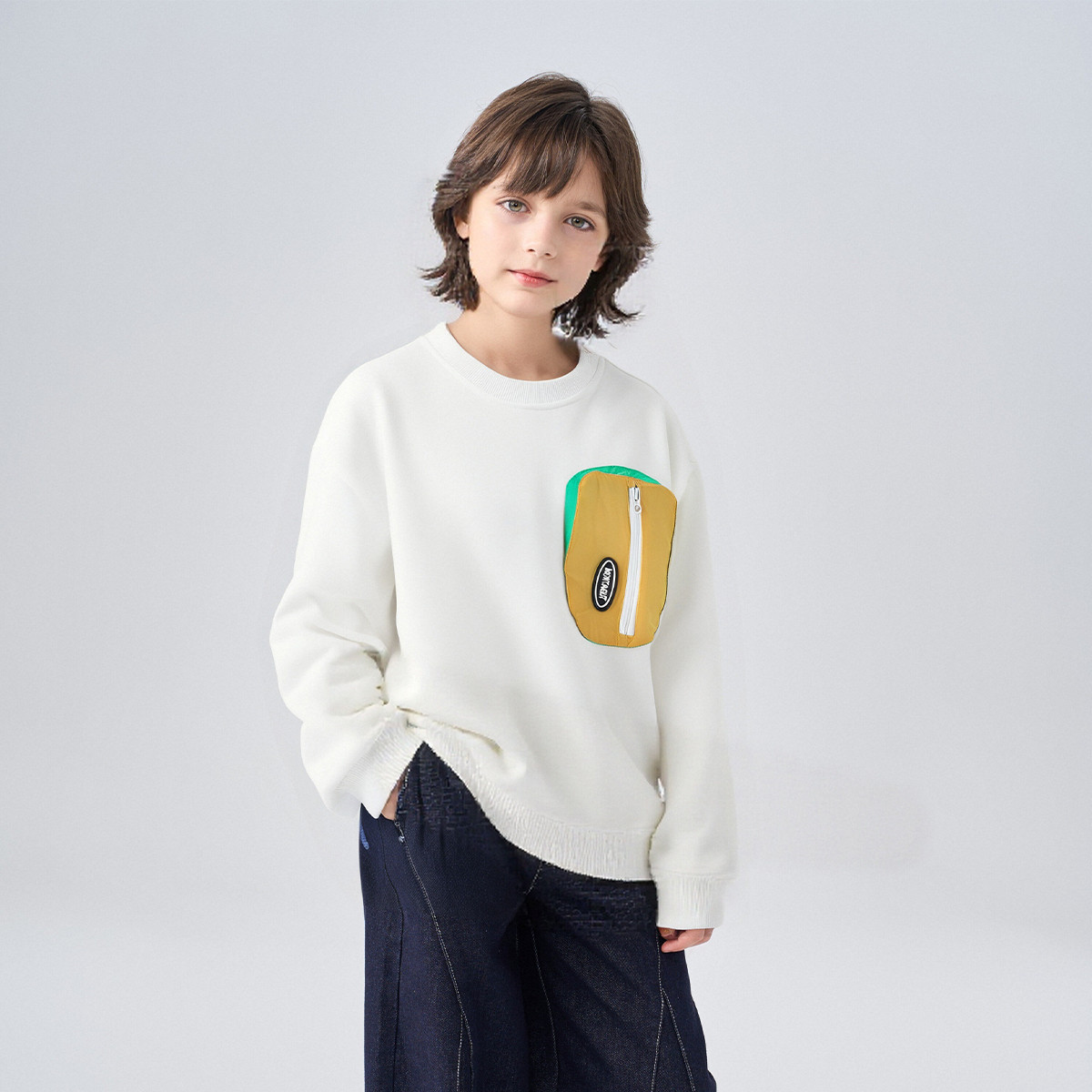 【CC家CC】拼接立体口袋卫衣C5A2415