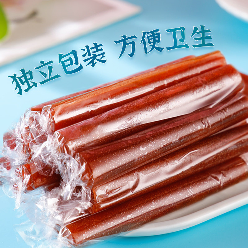 果丹皮山楂条独立包装儿时怀旧零食酸甜老式山楂卷休闲食品500克