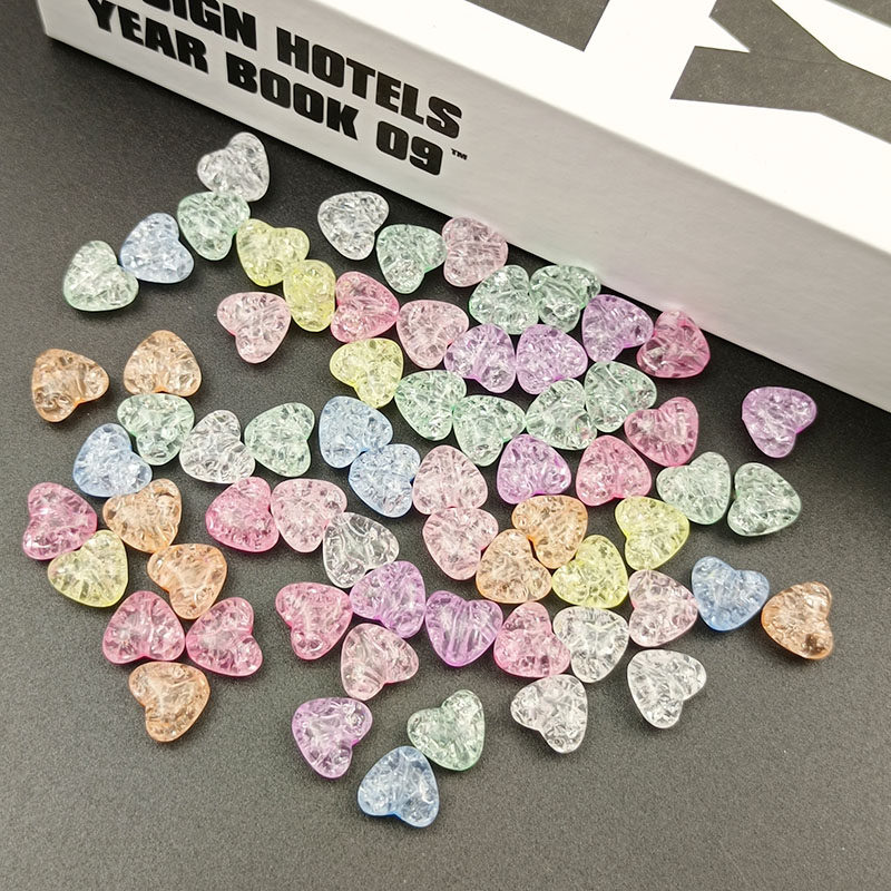 亚克力爆花裂纹珠diy饰品配件