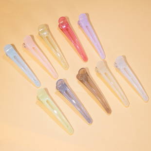 磨砂质感鸭嘴无痕发根发夹蓬松侧边刘海定位夹子发卡定型化妆头饰