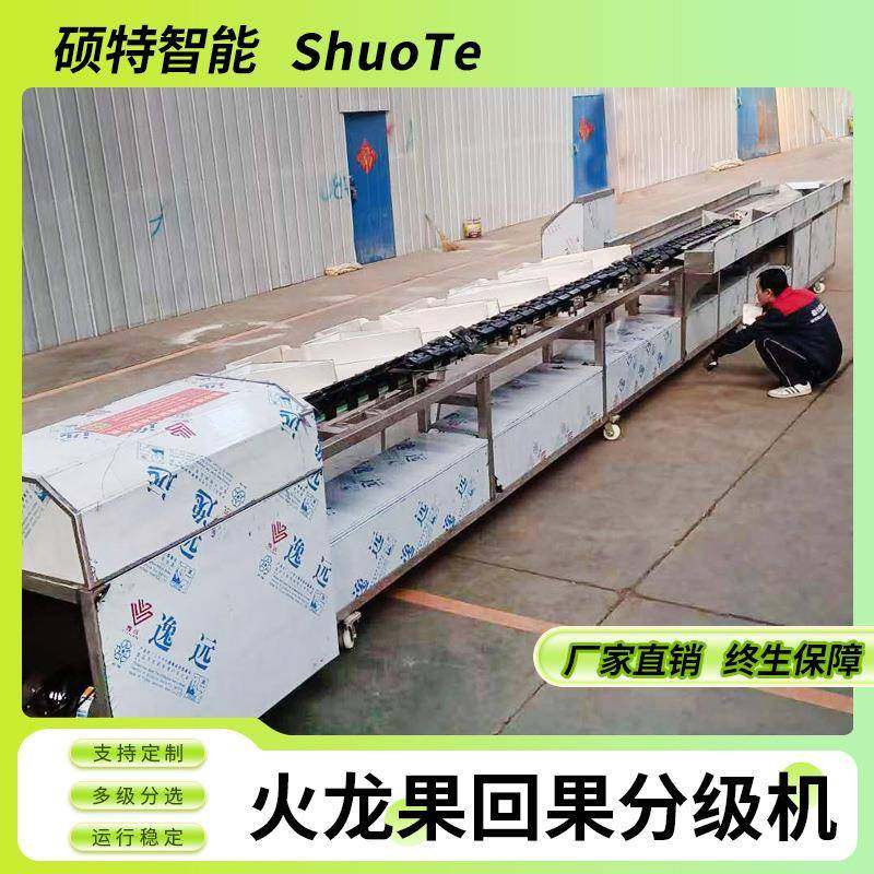 花牛苹果重量分选机 鲜橙百香果称重选果分级设备 自动化上果回果