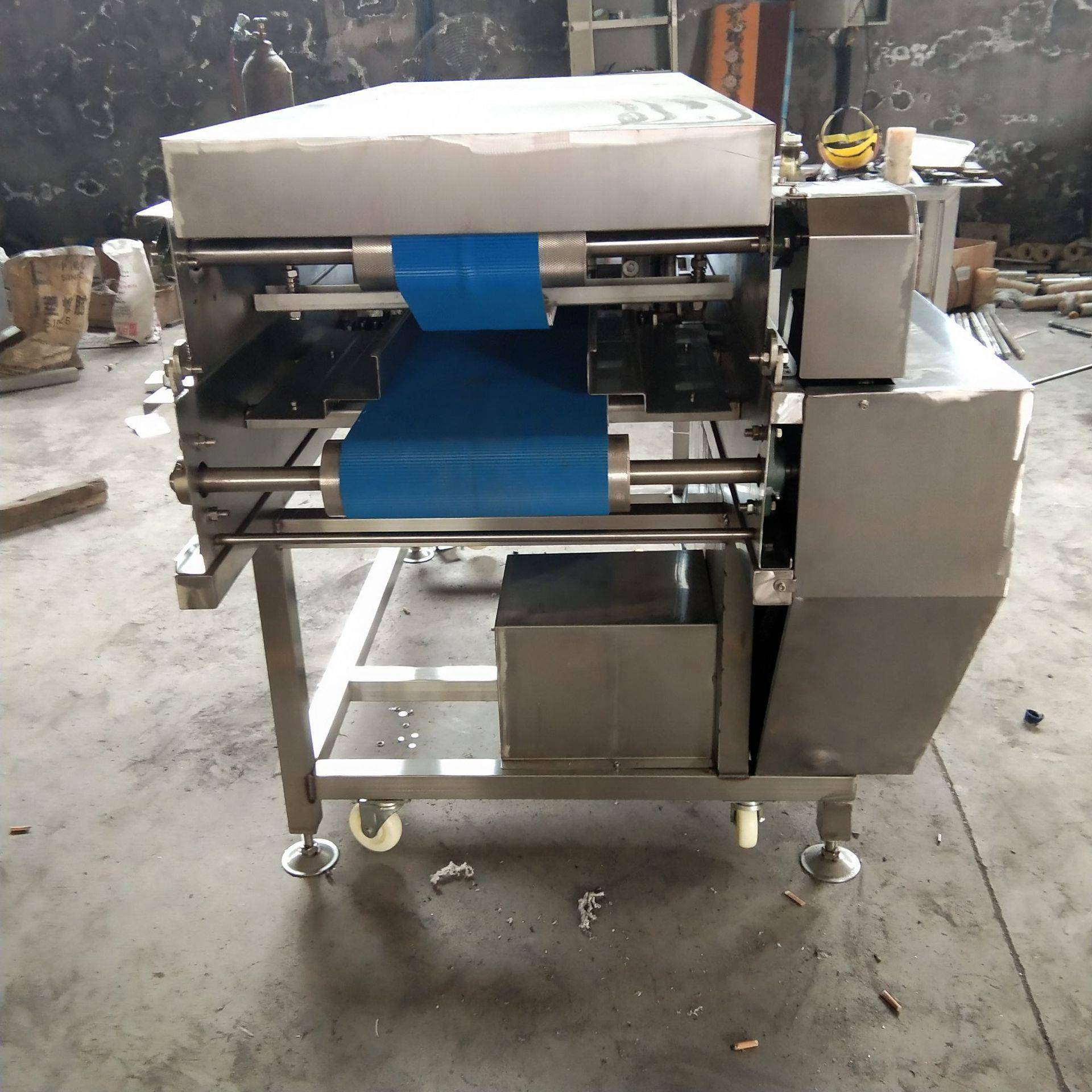 机械多层鸡排切片机 鱼肉切片机 水平式鲜肉切片设备