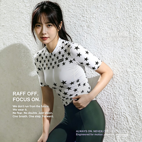 RAFFLAB女款透气短袖公路骑行服