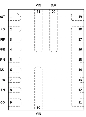 TPS54JA20 闭锁电流限制的 2.7V 至 16V 输入、12A同步降压转换器