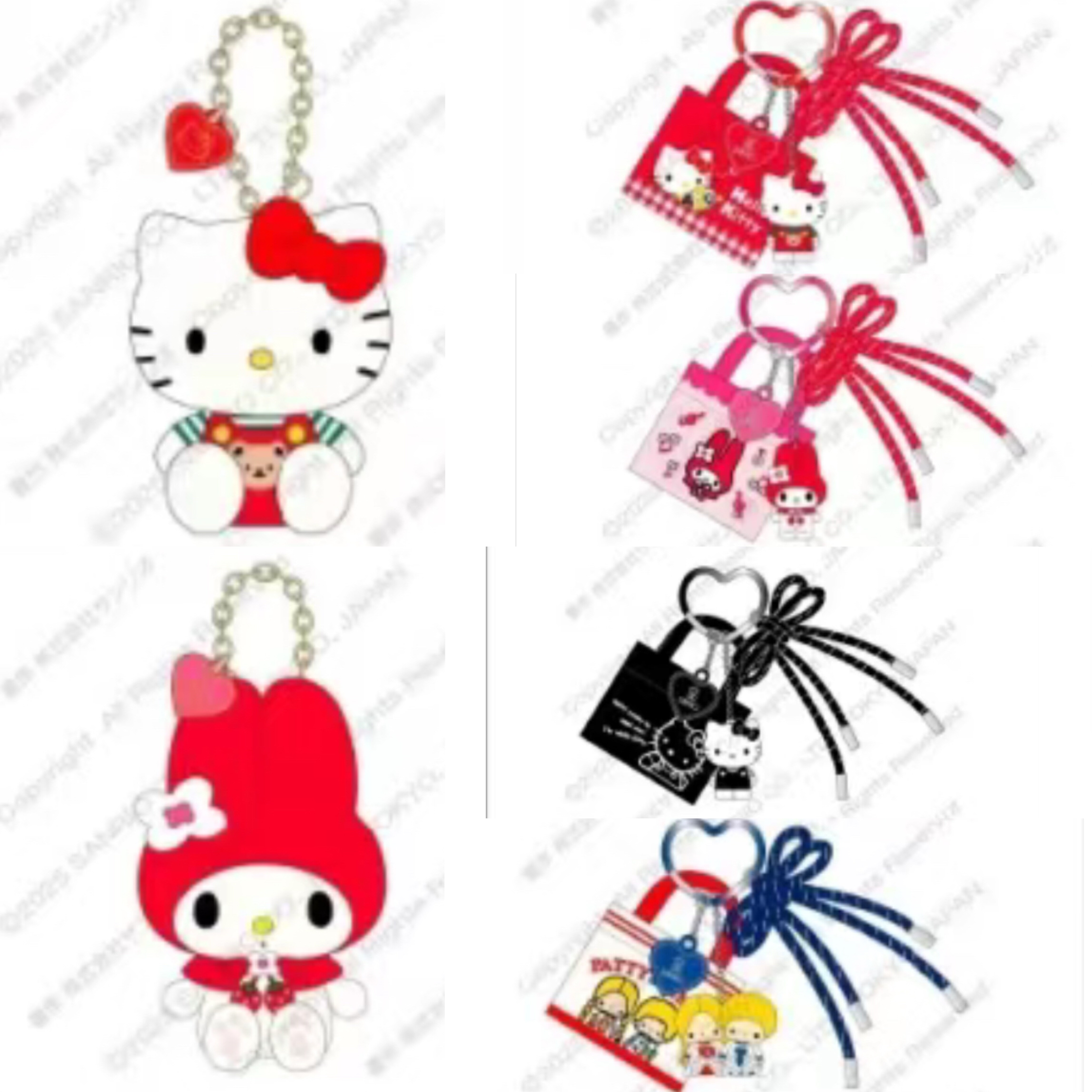 【预售26.5月】日本三丽鸥本家复古系列挂件钥匙扣Kitty美乐蒂