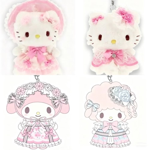 【预售26.9月】日本三丽鸥海外版蕾丝蝴蝶结系列Kitty美乐蒂库库
