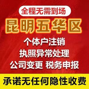 云南全省昆明五华昭通玉溪公司注册执照五华注销变更注销异常解除