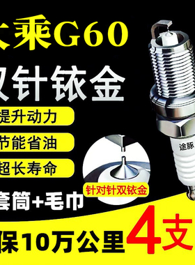 适用于19款大乘G60原装双铱金火花塞汽车火嘴针对4支装赛用级正品