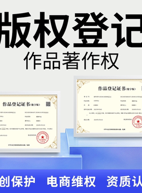 版权登记作品图片申请著作权小说logo美术插画ip知识产权注册认证
