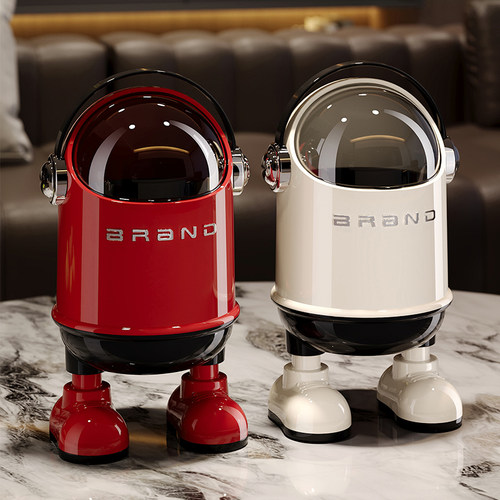 桌面垃圾桶高颜值精致家用客厅卧室办公室小号可爱垃圾收纳盒带盖