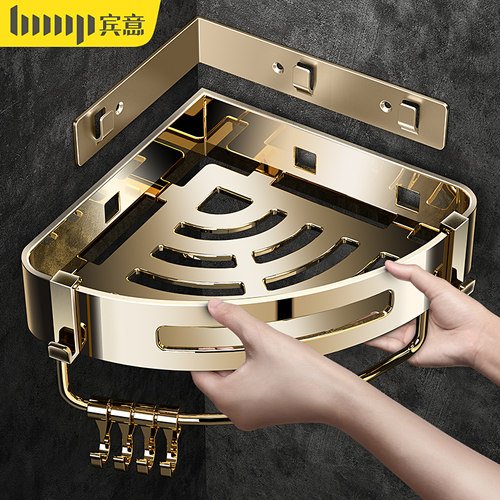 卫生间置物架304不锈钢免打孔