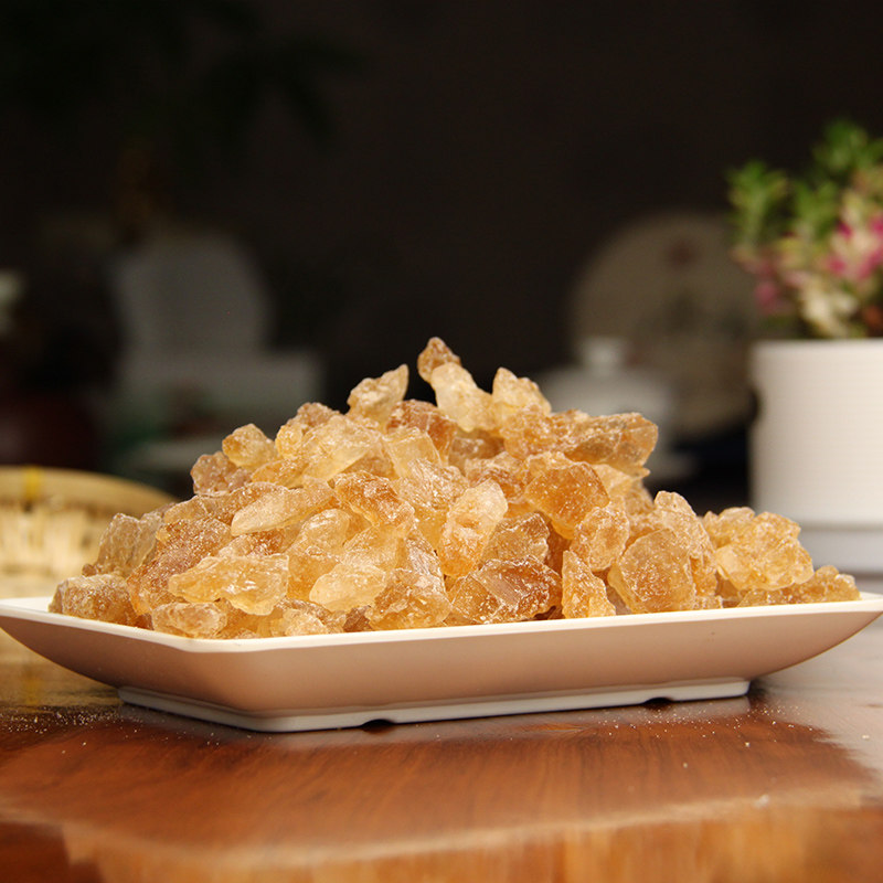 云南弥勒竹园老冰糖多晶体黄冰糖