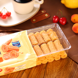 俄罗斯国家馆进口蛋卷KDV鸡蛋牛奶炼乳威化卷巧克力香甜酥脆零食