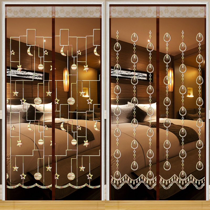 防蚊门帘子防蝇网纱门蚊帐魔术贴纱窗隔断免打孔夏季磁铁自吸家用