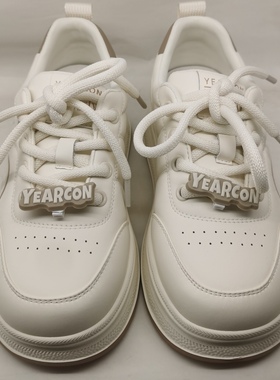 意尔康女鞋2025新款百搭运动板鞋休闲厚底超轻小白鞋5271ZD47386U