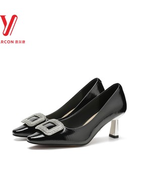 意尔康女鞋2025年新款女士女鞋水钻时尚百搭单鞋女鞋5152AA07808D