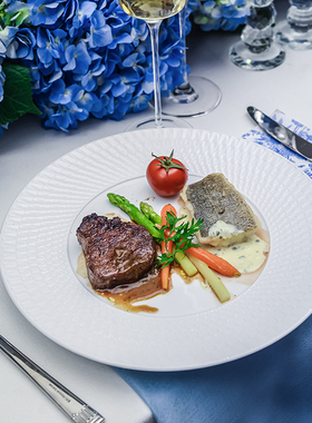 法国柏图 BERNARDAUD 旋影生姿系列餐盘餐具汤盘子平盘乔迁送礼物