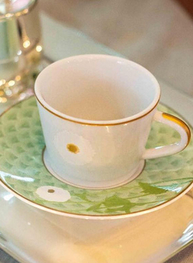 法国柏图 BERNARDAUD 普里亚纳系列小清新茶杯碟2件套下午茶餐具