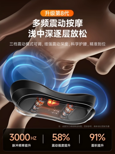 Massage Instrument VTT для облегчения боли в талии и автоматически замесите поясничный позвоночник, успокаивает инструмент талии для специальной вибрации