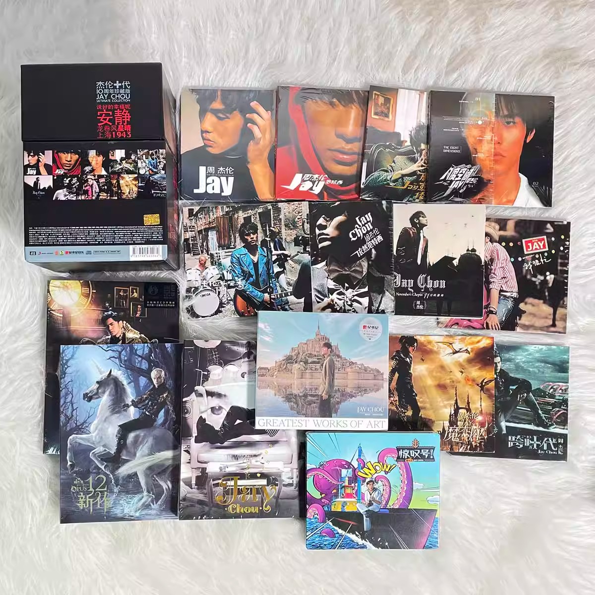 JAY周杰伦太阳之子黑胶专辑正版唱片全套十代珍藏版歌曲全集CD藏