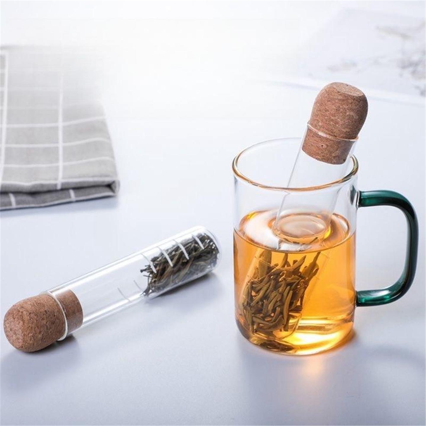 玻璃试管茶漏滤茶器创意茶叶过滤器茶包袋泡茶神器办公室茶具配件