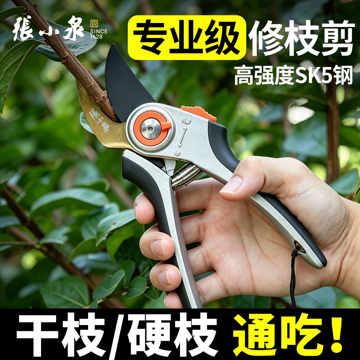 张小泉SK5钢修枝摘果嫁接剪