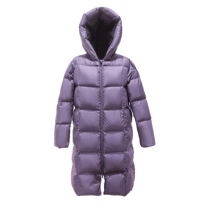 长款过膝格子外套连帽加厚东北