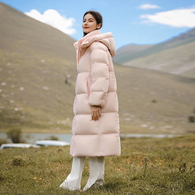 极寒长款火山岩羽绒服羽物可拆卸