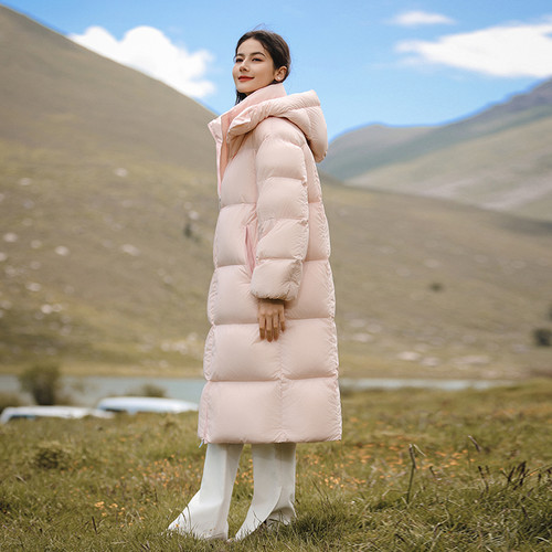 极寒长款火山岩羽绒服羽物可拆卸