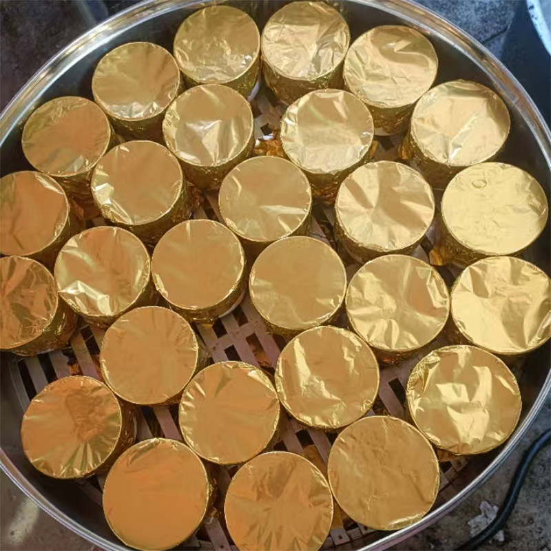 奶茶杯防溢金色圆形锡纸佛跳墙瓦罐汤蒸蛊封口糯米蛋包装用铝箔纸