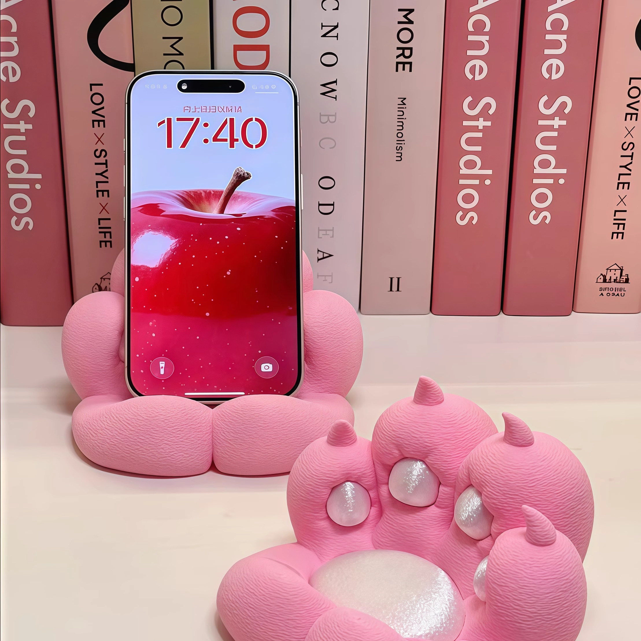 猫爪手机支架可爱创意3d打印桌面摆件学生宿舍追剧懒人支架手机座