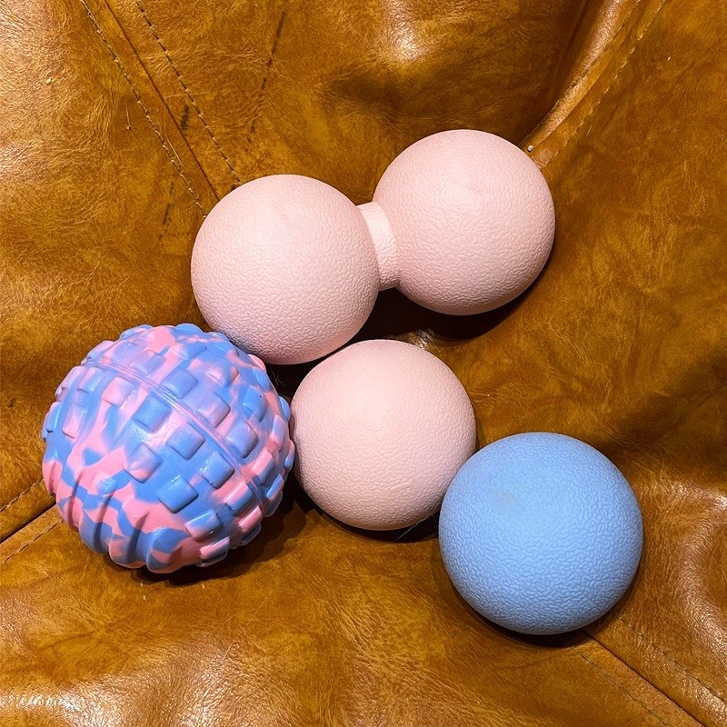 花生球筋膜球瑜伽颈椎肩胛骨运动健身球足底脚底专业滚动按摩球