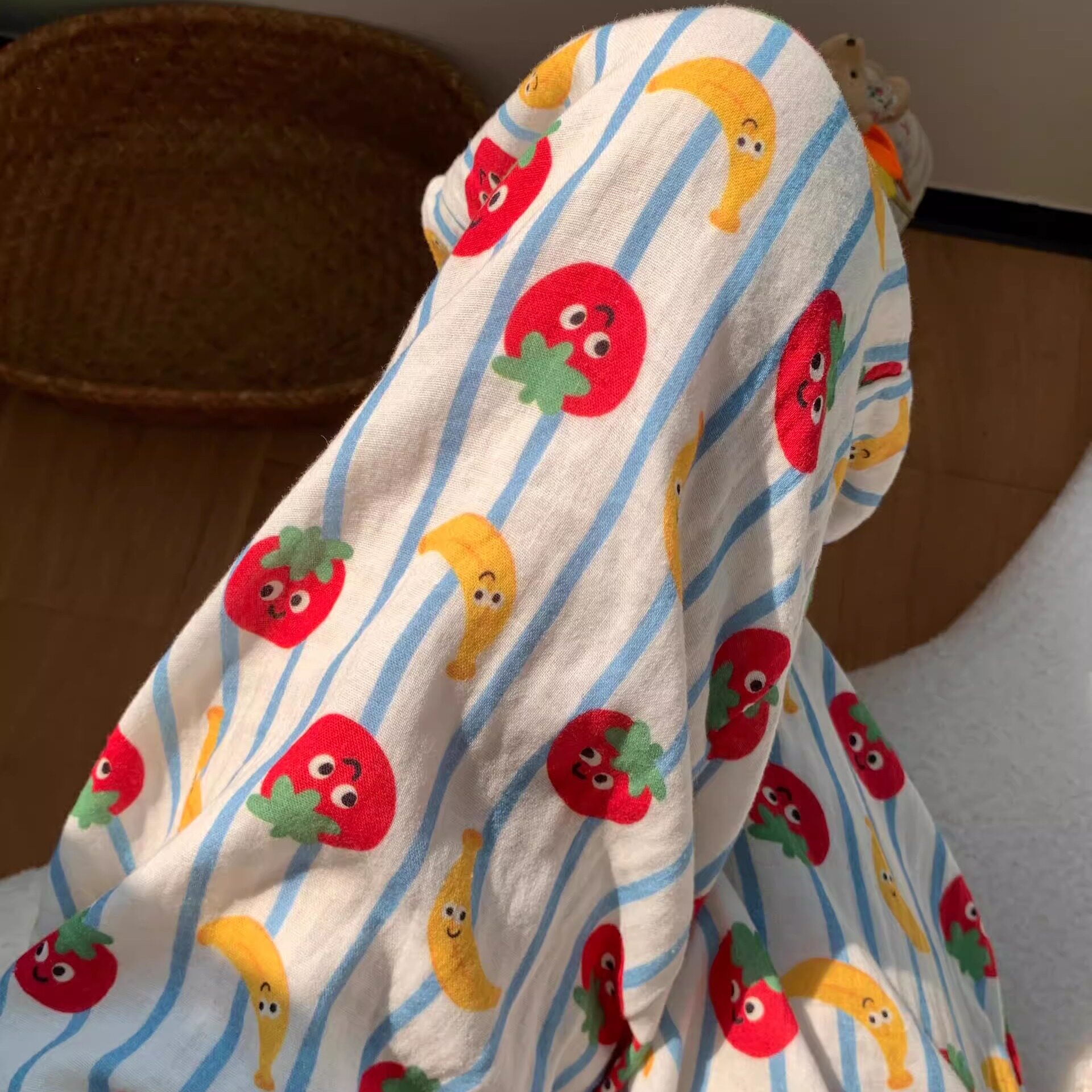 番茄香蕉遛弯裤薄款裤子女夏季宽松慵懒风凉凉裤可爱通勤空调裤