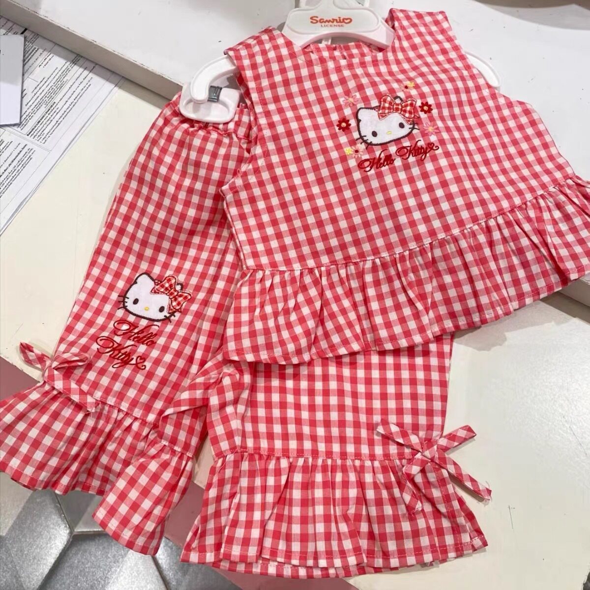 kitty猫儿童夏季套装女
