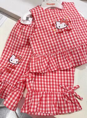 kitty猫儿童夏季套装女