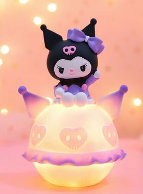 酷洛米卡通公仔小夜灯摆件
