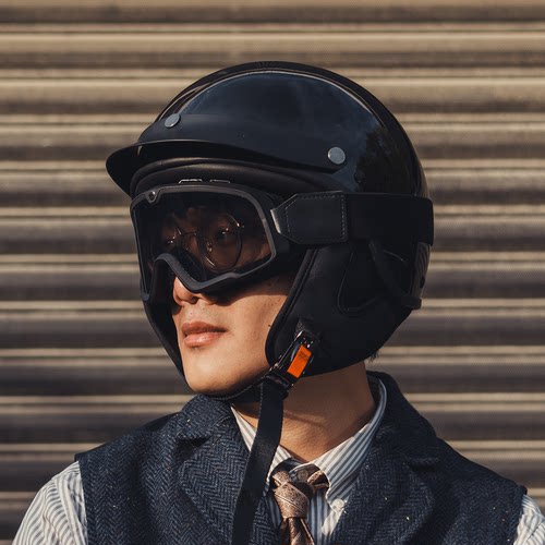摩托先生超轻碳纤维半盔男轻量化