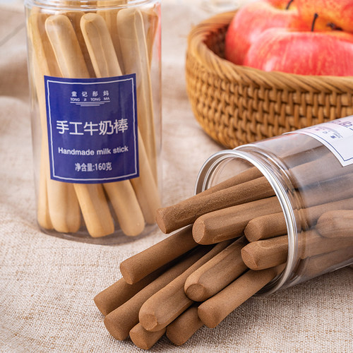 手工牛奶棒可可磨牙棒