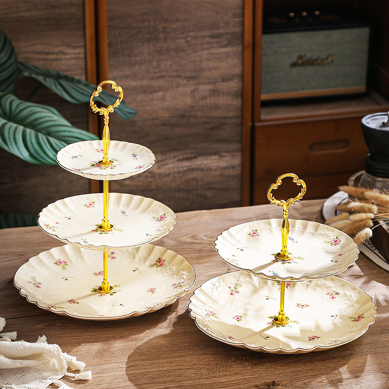 漫缈诗陶瓷漂亮的水果盘糖果盘子前台客厅果盘果盘高端精致高颜值