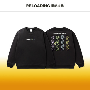 Reloading重新加载 MBTI人格趣味印花加绒情侣款圆领卫衣