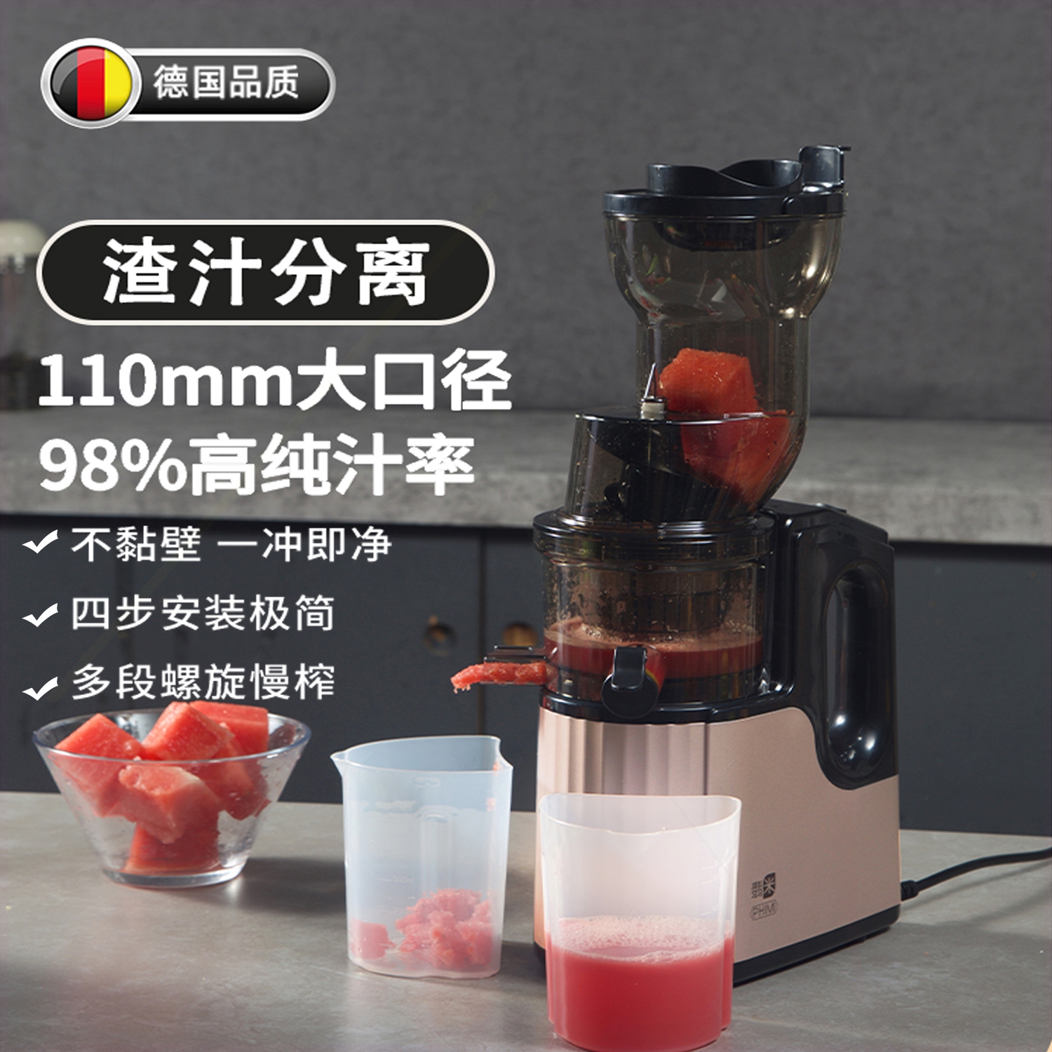 德国榨汁机汁渣分离家用水果蔬菜
