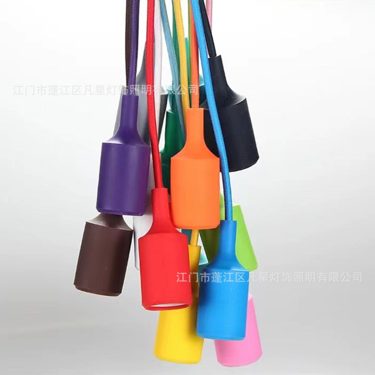 创意硅胶吊灯彩色单头吊灯休闲吧台灯led餐厅灯服装店装饰灯